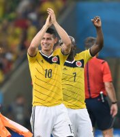 FUSSBALL WM 2014, Achtelfinale: Kolumbien - Uruguay