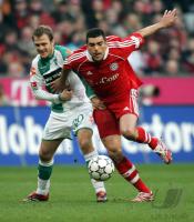 Fussball 1. BL Bayern-Bremen; Zweikampf