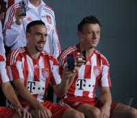 Fussball 1. Bundesliga 2010/2011:  Fototermin beim  FC Bayern Muenchen