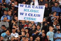 FUSSBALL SERIE A:  Fans von Miroslav Klose (Lazio Rom) mit einem Banner