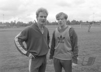 Fussball Training FC Bayern: Rummenigge, Rummenigge
