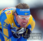 Langlauf Weltcup Ramsau - Fredriksson in der Abfahrt