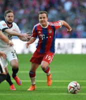 Fussball 1. Bundesliga Saison 14/15: FC Bayern Muenchen - Eintracht Frankfurt