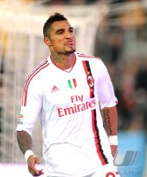 FUSSBALL SERIE A:  Jubel Kevin Prince Boateng (AC Mailand)