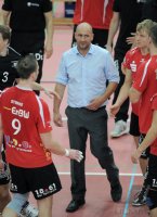Volleyball  1. Bundesliga  10/11: Trainer  Mueller-Angstenberger (ENBW TV Rottenburg)  ENBW TV Rottenburg - SCC Berlin