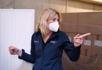 Corona-Impfstoff im Impfzentrum Paul Horn Arena Tuebingen