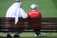 Fussball 1. Bundesliga 11/12: FC Bayern Muenchen Training in Doha