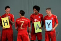 Fussball 1. Bundesliga 2012/2013:  Fototermin beim  FC Bayern Muenchen