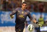 FUSSBALL International: Torwart Victor Valdes (Barca)