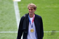 Fussball 1. Bundesliga Saison 21/22: Teampraesentation FC Bayern Muenchen