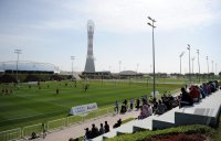 Fussball 1. Bundesliga 11/12: FC Bayern Muenchen Training in Doha