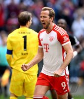 Fussball 1. Bundesliga 23/24: FC Bayern Muenchen - Eintracht Frankfurt