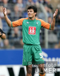 Fussball 1. Bundesliga: Bremen, VALDEZ gestik