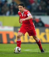 FUSSBALL, 1. BUNDESLIGA, 21. Spieltag: Bayern, VAN BOMMEL Einzelaktion