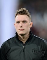 FUSSBALL INTERNATIONAL CHL ACHTELFINALE 12/13: Phil Jones (Manchester United FC)