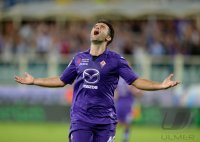 FUSSBALL SERIE A 2013/2014: JUBEL Giuseppe Rossi (AC Florenz)