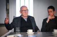 Buendnis 90 / Die Gruenen, Wahlkampf Landtagswahl Baden - Wuerttemberg, Verkehrsminister Winfried Hermann