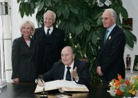 Fussball WM 2006: Empfang des Bayerischen Ministerpraesidenten