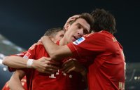 Fussball 1. Bundesliga Saison 12/13:  JUBEL Mario Mandzukic (FC Bayern Muenchen)