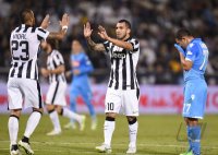 Fussball Supercoppa Italia Finale 2014 in Doha : Juventus Turin - SSC Neapel