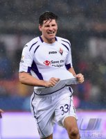 FUSSBALL Coppa Italia Viertelfinale 14/15: JUBEL Mario Gomez (AC Florenz)
