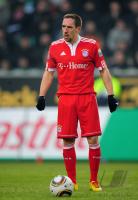 FUSSBALL, 1. BUNDESLIGA, 21. Spieltag: Bayern, RIBERY Einzelaktion