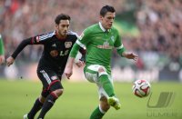 Fussball, 1. Bundesliga  Saison 2014/2015: Werder Bremen - Bayer 04 Leverkusen