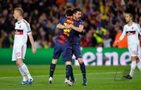 FUSSBALL INTERNATIONAL CHL ACHTELFINALE 12/13: JUBEL Barca