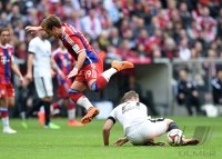 Fussball 1. Bundesliga Saison 14/15: FC Bayern Muenchen - Eintracht Frankfurt