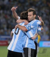 FUSSBALL INTERNATIONAL:  JUBEL Lionel MESSI (Argentinien)