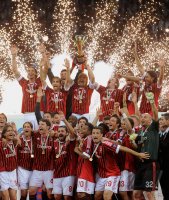 FUSSBALL SERIE A:  Meister 2011  AC Mailand: JUBEL