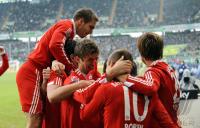 FUSSBALL, 1. BUNDESLIGA, 21. Spieltag: Wolfsburg - Bayern