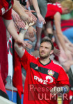 Fussball 1. Bundesliga: Leverkusen - Dortmund, NOWOTNY bei den Fans