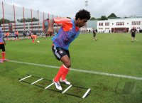Fussball 1. Bundesliga 12/13: Training beim FC Bayern Muenchen