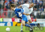Fussball 2. Bundesliga: KSC-SSV, Zweikampf