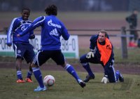 Fussball DFB Pokal 10/11 : Training FC Schalke 04