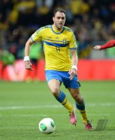 Fussball WM Qualifikation 2014 Playoff: Johan Elmander (Schweden) weden)