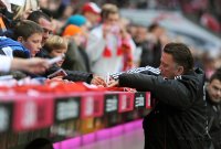 Fussball 1. Bundesliga : Trainer Louis van Gaal (FC Bayern Muenchen)
