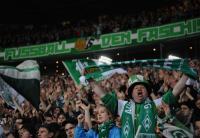 FUSSBALL  DFB Pokal Halbfinale; JUBEL  FANS SV Werder Bremen