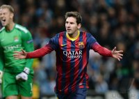 Fussball International CHL Saison 13/14: JUBEL Lionel Messi (Barca)