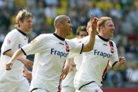 Fussball 1. Bundesliga: Dortmund - Frankfurt, jubel Cha