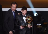 Fussball International  FIFA Ballon d Or 2012: Sieger Lionel Messi (Argentinien)