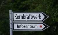Schmuckbild; Wegweiser Kernkraftwerk Leibstadt