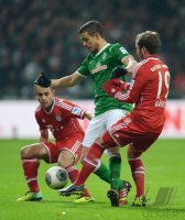 Fussball, 1. Bundesliga  Saison 2013/2014: SV Werder Bremen - FC Bayern Muenchen