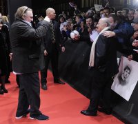 Fussball International  FIFA Ballon d Or 2012:  Gerard Depardieu und  FIFA Praesident Blatter