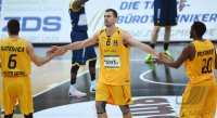 Basketball 1. Bundesliga 14/15 Hauptrunde:  Walter Tigers Tuebingen - EWE Baskets Oldenburg
