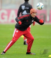 Fussball 1. Bundesliga: Training beim FC Bayern Muenchen