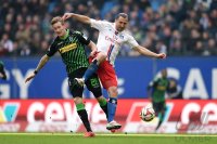 Fussball, 1. Bundesliga  Saison 2014/2015: Hamburger SV - Borussia Moenchengladbach