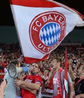 Fussball Supercup Finale 2013: JUBEL Supercupsieger FC Bayern Muenchen
