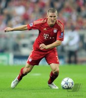 Fussball CHL  Saison 2011/2012:  Bastian Schweinsteiger (FC Bayern Muenchen)